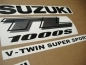 Preview: Restauration Aufkleber-Set für Suzuki TL 1000S 1999 in Gelb