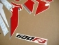 Preview: Honda CBR 600 F3 1997 - Black/White/Red - Sticker-Decals