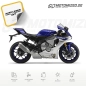 Mobile Preview: Yamaha YZF-R1 2015 with Blue/Silver Motorcycle Decals
