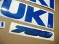 Preview: Suzuki GSX-R 750 mit Reflektierend Blau Motorrad Dekor