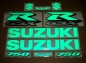 Preview: Suzuki GSX-R 750 - Reflektierend Grün - Aufkleber-Dekor