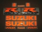 Preview: Suzuki GSX-R 750 - Reflektierend Orange - Aufkleber-Dekor