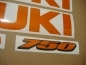 Preview: Suzuki GSX-R 750 mit Reflektierend Orange Motorrad Dekor