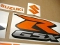 Preview: Restauration Aufkleber-Set für Suzuki GSX-R 750 in Reflektierend Orange