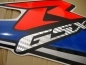 Preview: Suzuki GSX-R 600 2009 - White/Blue - Sticker-Decals