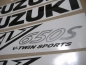 Preview: Replica Dekor für Suzuki SV 650S 2002 in Silber