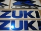 Preview: Suzuki GSX-R 750 Universal - Chrome Blau - Custom-Aufkleber-Dekor