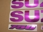 Preview: Restauration Aufkleber-Set für Suzuki GSX-R 750 Universal in Chrome Pink