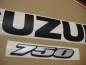 Preview: Suzuki GSX-R 750 2008 - Black/Red - Sticker-Decals