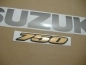 Preview: Suzuki GSX-R 750 2009 - Black/Gold - Sticker-Decals
