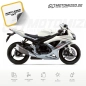 Preview: Suzuki GSX-R 750 2009 with White/Silver Motorcycle Decals