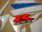 Preview: Suzuki GSX-R 1000 2001 - White/Blue - Sticker-Decals