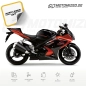 Preview: Suzuki GSX-R 1000 2007 with Orange/Black Motorcycle Decals