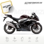 Preview: Suzuki GSX-R 1000 2009 with Burgundy/Black Motorcycle Decals