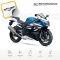 Preview: Suzuki GSX-R 1000 2014 with White/Blue/Black Motorcycle Decals