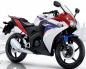 Preview: Honda CBR 150R 2012 with White/Blue Motorcycle Decals