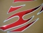 Preview: Kawasaki 250R Ninja 2007 - Silver/Chrome Red - Sticker-Decals