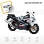 Preview: Honda CBR 600 F4 Sport 2002 with White/Dark blue Motorcycle Decals