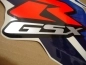 Preview: Suzuki GSX-R 600 2012 - Weiß/Blau - Aufkleber-Dekor