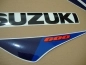 Preview: Suzuki GSX-R 600 2012 - Weiß/Blau - Aufkleber-Dekor
