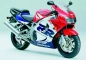 Preview: Honda CBR 919RR 1999 with White/Red/Blue Motorcycle Decals