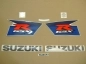 Preview: Restoration Sticker for Suzuki GSX-R 1000 2010 in White/Black