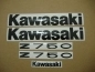 Preview: Kawasaki Z 750 2009 - Green - Sticker-Decals