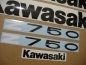 Preview: Kawasaki Z 750 2011 - Green - Sticker-Decals