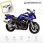 Preview: Yamaha FZS600 Fazer 2002 with Blue Motorcycle Decals