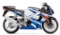 Preview: Suzuki GSX-R 1000 2002 with White/Blue Motorcycle Decals