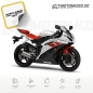 Preview: Yamaha YZF-R6 RJ15 2008 in weiß/rot mit Aufkleber-Dekor