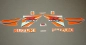 Preview: Suzuki GSX-R 1000 2009-2014 with Neon-Orange Motorcycle Decals