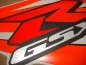 Preview: Suzuki GSX-R 1000 2009-2014 with Neon-Orange Vinyl-Sticker