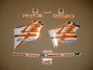 Preview: Suzuki Hayabusa 1999-2007 in Chrome-Orange mit Aufkleber-Dekor