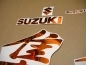 Preview: Suzuki Hayabusa 1999-2007 mit Chrome-Orange Motorrad Dekor