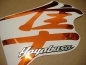 Preview: Suzuki Hayabusa 1999-2007 - Chrome-Orange - Custom-Aufkleber-Dekor