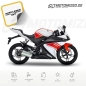 Preview: Yamaha YZF-R125 2008 with White/Red Motorcycle Decals
