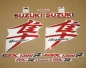 Preview: Suzuki Hayabusa 2008-2019 in Chrome-Rot mit Aufkleber-Dekor