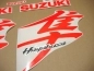 Preview: Suzuki Hayabusa 2008-2019 - Fluoreszierend-Rot - Custom-Aufkleber-Dekor
