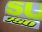 Preview: Suzuki GSX-R 750 Universal with Neon-Yellow Replica Decal