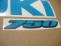 Preview: Restoration Sticker for Suzuki GSX-R 750 Universal in Lightblue