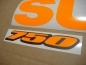 Preview: Restoration Sticker for Suzuki GSX-R 750 Universal in Neon-Orange