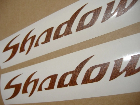 Honda Shadow - Leather-Look Tank-Sticker-Decals