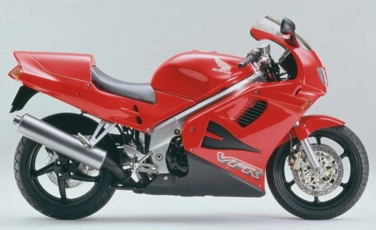 Honda VFR 750 1994 with Red Motorcycle Decals