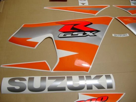 Suzuki GSX-R 600 2004 - Black/Orange - Sticker-Decals