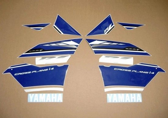 Restoration Sticker for Yamaha YZF-R1 2014 in White/Blue