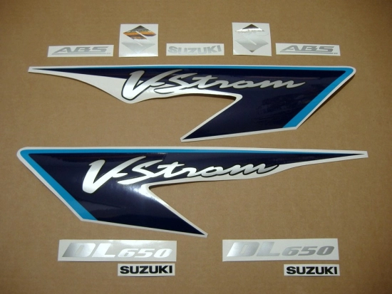 Restoration Sticker for Suzuki DL650 V-STROM 2008 in Blue