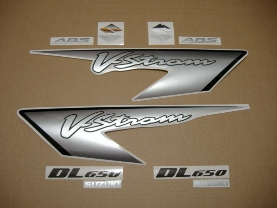 Restoration Sticker for Suzuki DL650 V-STROM 2007 in Silver