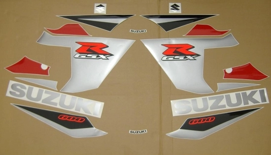 Suzuki GSX-R 600 2005 - Rot/Schwarz - Aufkleber-Dekor