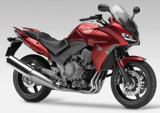 Honda CBF 1000 2012 with Burgundy Motorcycle Decals